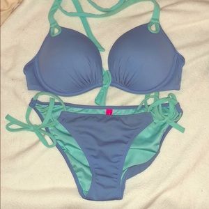 Blue Push-up VS Swim Bikini sizes 32D and XS